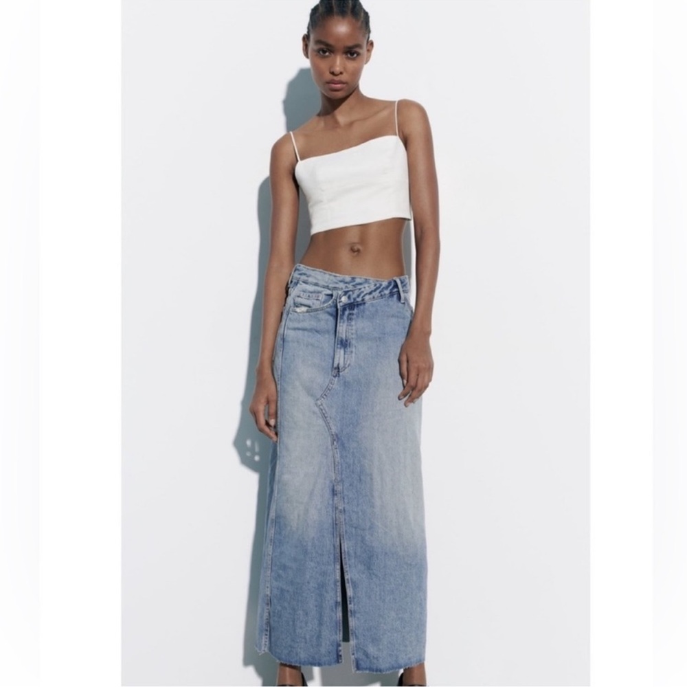 NWT ZARA TRF DENIM SKIRT